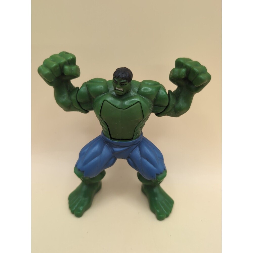 2008 Burger King Marvel Comics The Incredible Hulk 4" Toy Figure Green Blue